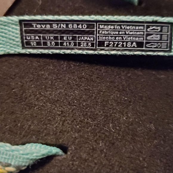 NWT Teva Lindi Sea Glass Mint Green Flip Flop - Picture 7 of 7